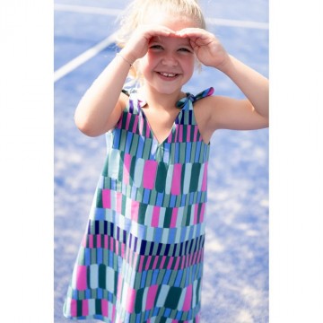 katoen viscose stripesPoppy