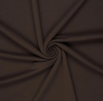 sweat stof jogging donkerbruin