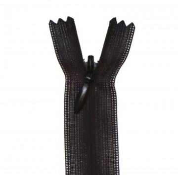 Blinde rits 60 cm zwart