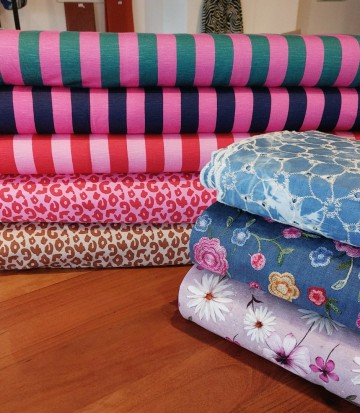 Slub jersey Happy Stripes Cherry Picking Studio