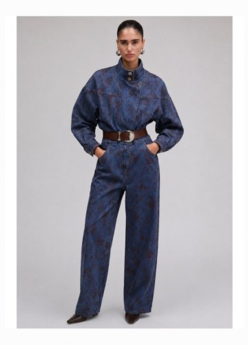 Chenille Jacquard Denim