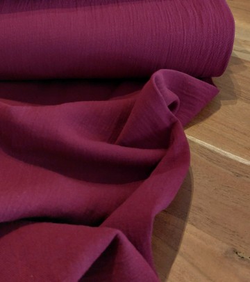 double gauze twill bordeaux Senza Limits
