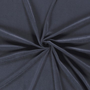 rekbare badstof staalblauw