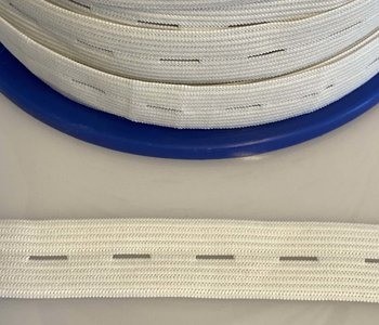 20 mm knoopsgaten elastiek wit