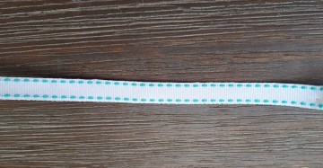 Ribsband 10 mm tweekleurig