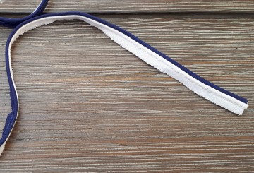 Tweekleurig paspelband 10 mm