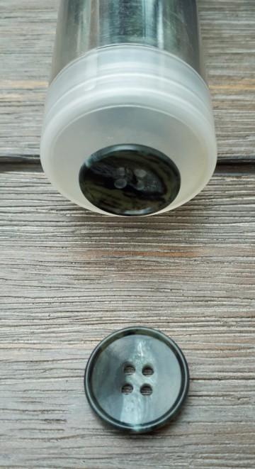 mantelknoop 20 mm grijs