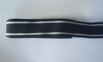 Tweekleurig ribsband