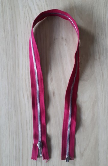 Deelbare rits bordeaux