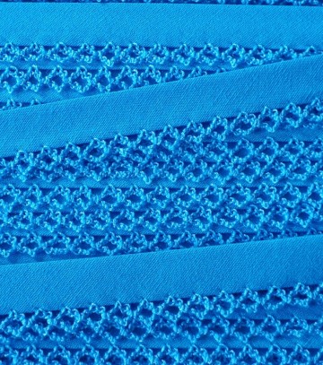 Biaisband kantje aqua