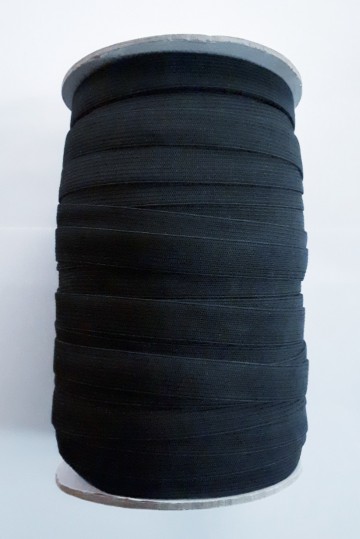 Zwart elastiek 15 mm