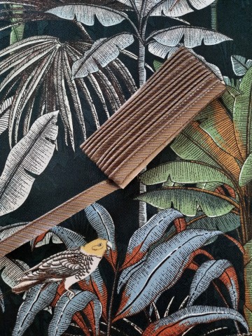 paspelband metallic en syas canvas