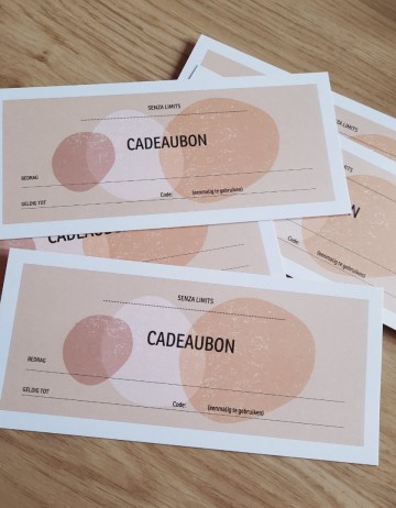 Senza Limits cadeaubon keuze 1