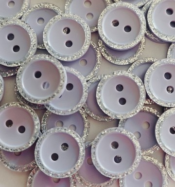 knoop lila met glitterrand