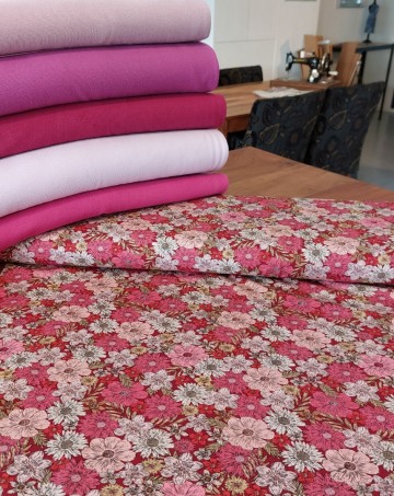 tricot bloemen Senza Linits Swafing