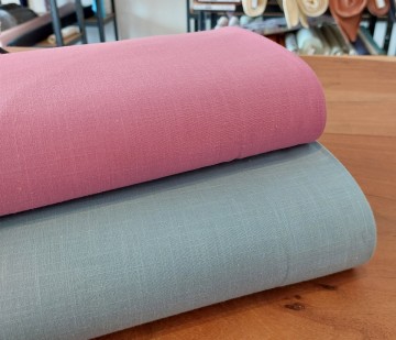linnen roze en zeegroen