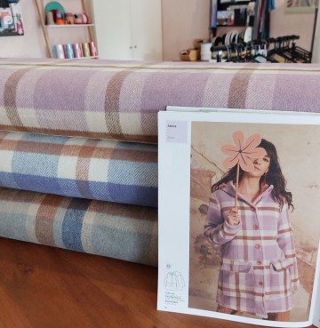 Big plaid flanel Kaita stoffen