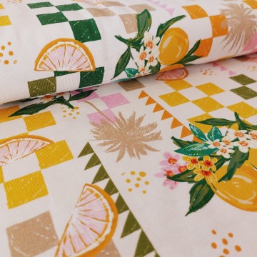 zomer tricot citroenen Swafing