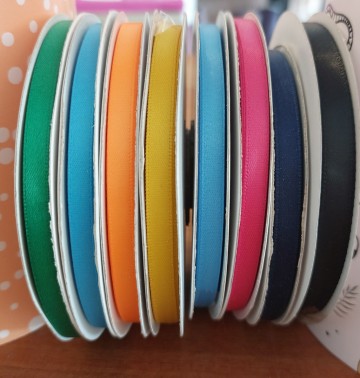 Satijnband 7 mm diverse kleuren