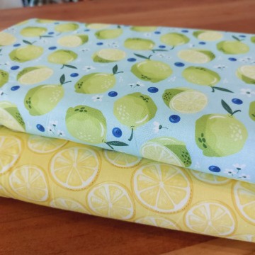 katoen poplin citroenen