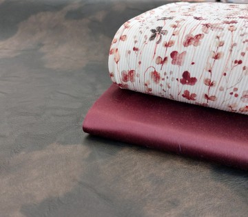 Imitatieleer black coffe Katia