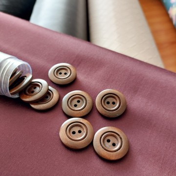 Pallisander houten knopen 25 mm