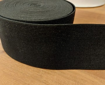 Elastiek zwart 6 cm