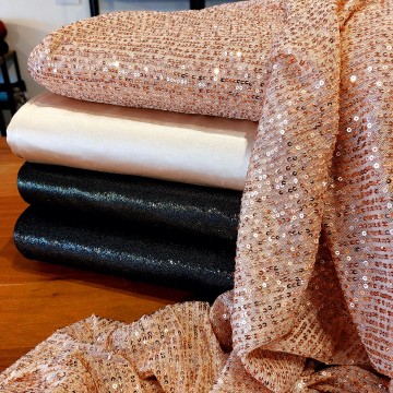 pailletten satijn en velour