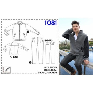 Mannen patroon jack en broek