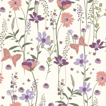 katoen poplin bloemen