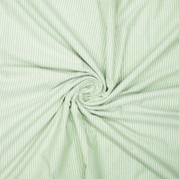 katoen strepen lichtgroen