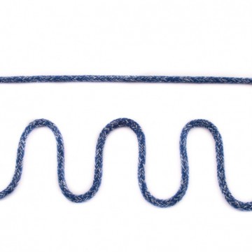 dubbel geweven koord jeans melange 5 mm