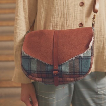 tas gecombineerd met flanel