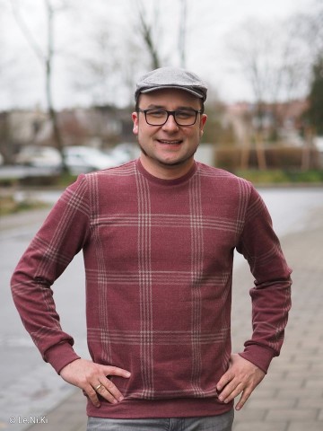 Jacquard tricot ruiten