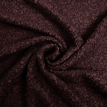 Boucle wol burgundy