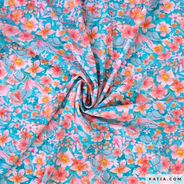 Bedrukte badkledingstof darwin flora 2225 5 01 katia g