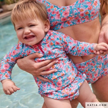 Bedrukte badkledingstof darwin flora 2225 5 07 katia g