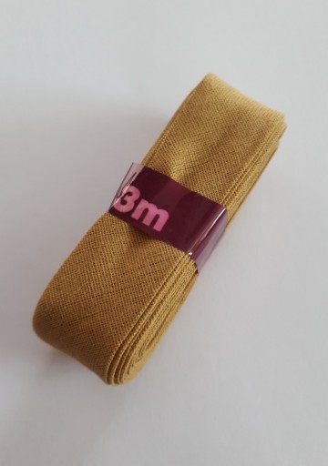 Biaisband 20 mm khaki bruin