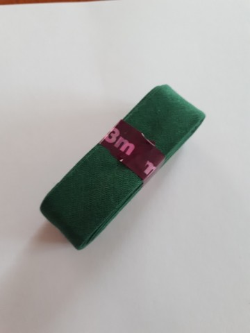 Biaisband 220 mm donkergroen