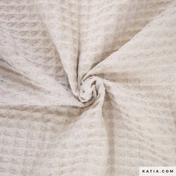 Big waffle honingraatstof in ecru 2241 5 01 katia g 1