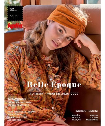 Boek tijdschrift patroon breien haken naaien herfst winter katia 5528es en fr de it nl