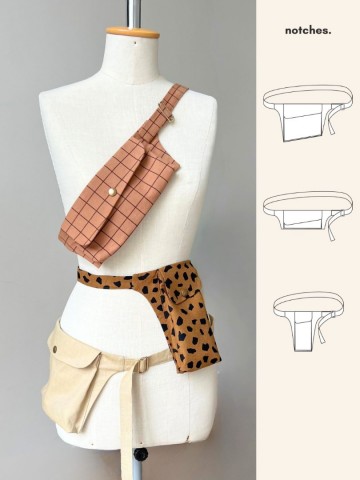 Buy notches patterns filippa bag unisex sewing pattern 01