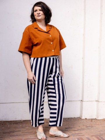 Buy notches patterns tiki barrel trousers and ruffle shorts sewing pattern 02
