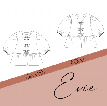Evie blouse voor dames en tieners