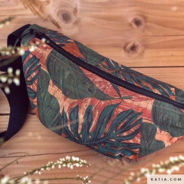 Cork fabric tropical leaves cork 2096 8 02 katia n