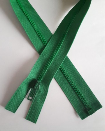 Deelbare rits 6 mm bloktand groen