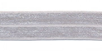 Elastisch biaisband 20 mm lichtgrijs