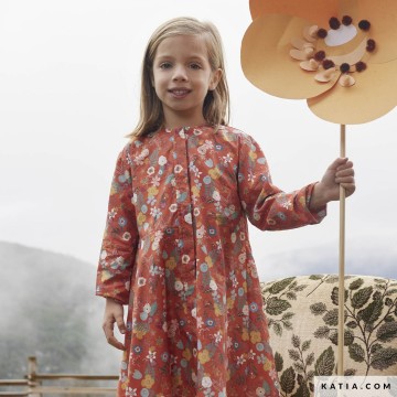 Flowers rights katoenen popeline stof 2101 233 01 katia g