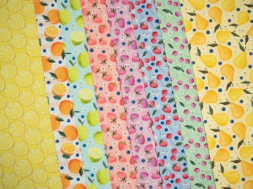 Fruitsbaumwollwebwareallefarbenzitronenorangenlimettenerdbeerenkirschenbirnenq2
