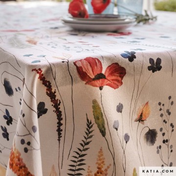 Gerecyclede canvasstof met wilde bloemen 2080 13 03 katia g